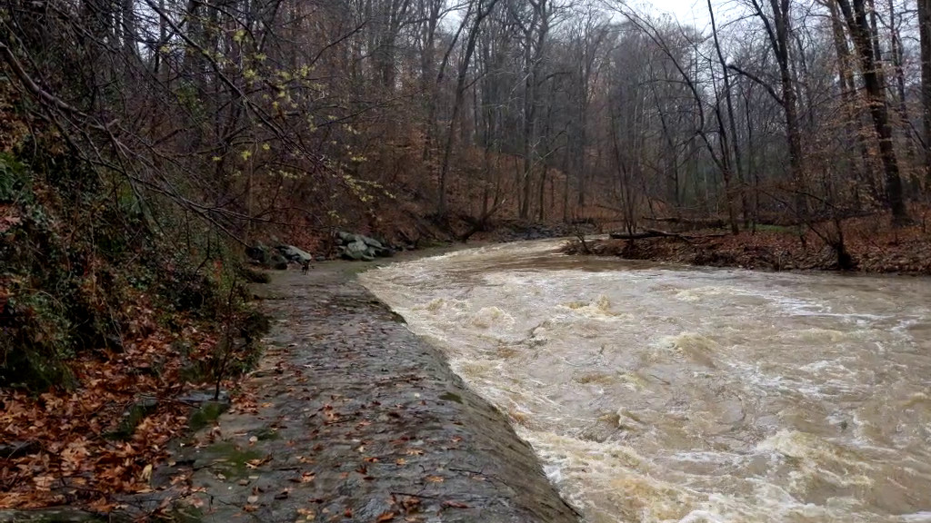 Running Along the Raging River